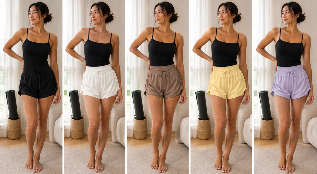Kinetiv Women's Running Fitness Shorts - Lightweight Gym Shorts