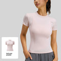 Kinetiv Women's Stretch Fitness T-Shirt - Short Sleeve Body-Slimming Sports Top